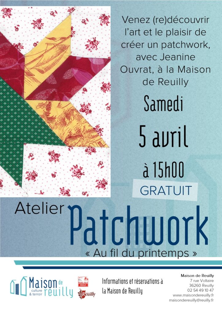 Atelier Patchwork « au fil du printemps »